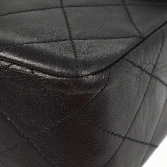 Chanel Black Lambskin Classic Square Flap Shoulder Bag - Picture 8 of 9